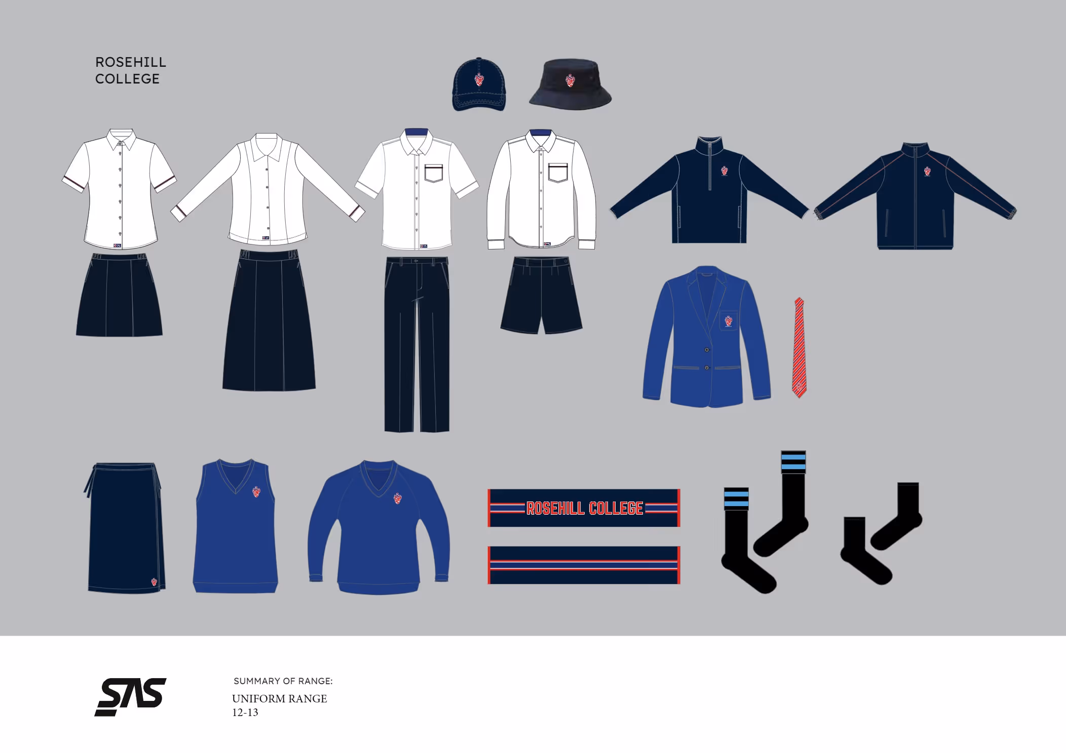 The Rosehill College senior uniform