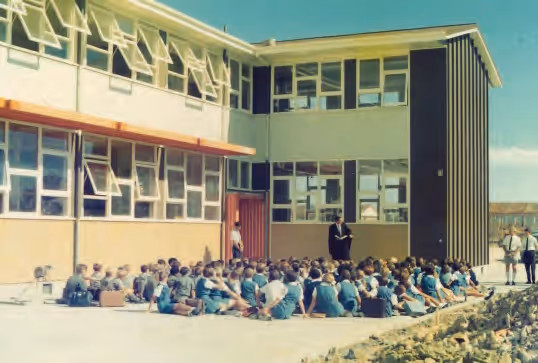 Rosehill College in its founding year, 1970